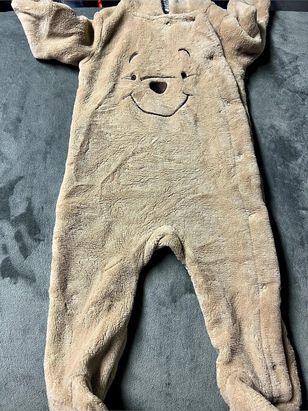 Disney Baby Winnie the Pooh Fleece Hooded Jumpsuit Baby 6-9M